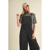 Black Vintage-Washed Overall