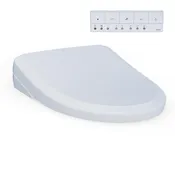 TOTO® WASHLET®+ S7A Electronic Bidet Toilet Seat, EWATER+® Bowl and Wand Cleaning,...