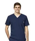W123 Men's V-Neck Scrub Top by WonderWink