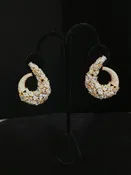 Crystal Hanging Hoops