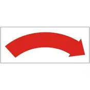 A8 Printed Clockwise Arrow