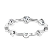 0.16 cttw Round Brilliant Cut Bezel Set Diamond Eternity Ring - 0.16 carat
