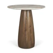 Allyson 32" Bistro Table - Pink Marble
