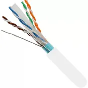 Cat6a Riser Rated Cable Shielded F/UTP Solid Bare Copper 1000 Ft