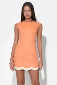Adelyn Rae Melody Scalloped Hem Sheath Dress