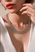6 Row link Necklace