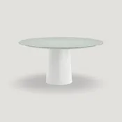 Camilla White Modern Round Dining Table