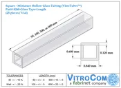 8260 – Square Glass Tubing (VitroTubes™)