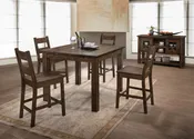 Brantley Rustic Oak 5 Pub Height piece dining set (LIMITED TIME SALE)