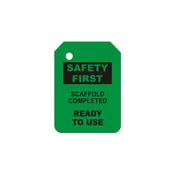 G-110-0 GREEN SCAFFOLD TAG INSERT