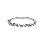 0.13ct Diamond Ring in 14K White Gold, size 6.5