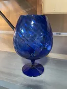 11.5" Cobalt Empoli Brandy Snifter--KL