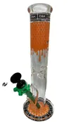 12in Straight Tube W/ Color Downstem Gift Box Honey Theme