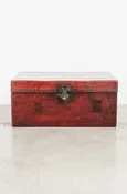 19th Century China Antique Lacquered Leather Trunk — ROBERT KUO
