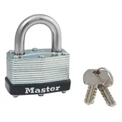 1-3/4 In. Keyed Padlock, Warded Steel