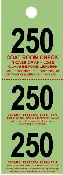 Coat Check Tickets – Green – 500 Count