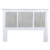 Tradewinds Headboard In White and French Gray