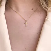 14k Cross Charm