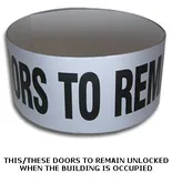 Commercial Storefront Door Header Sign -This/These Doors To Remain ...