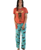 Don't Moose With Me Women's Regular Fit PJ Set