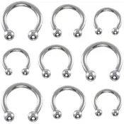 14G Steel Ball Horseshoe