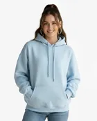 Adult Chambray Hooded Sweatshirt
