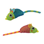 Catnip Chew Mice Dental Health Cat Toy – 2 in Pack