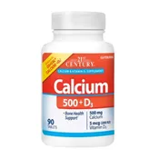 21st Century, Calcium Plus Vitamin D3, 500mg, 90 Tabs