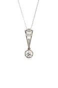 Art-Deco Diamond Slide Pendant