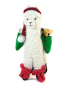 Alpaca Noel 6.5" - Artisan Hand-Felted Holiday Decor