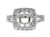 1.25 18k Diamond Setting