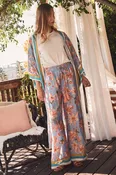 Floral Print Wide Leg Pants