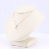Akoya Pearl Pendant, 6mm Pearl in 14K White Gold, 18 inch chain