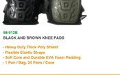 Black and Brown Knee Pads
