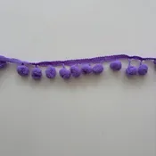 Ball Fringe 10mm Purple  4 Yards
