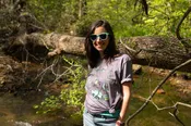 100% Organic Cotton MountainStrong T-shirt- Cosmic Purple