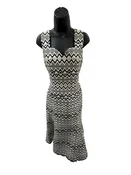 Ashro Size 8 BLACK AND BEIGE Dress