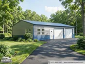 24'WX40'LX9'H VERTICAL ROOF SKU 074