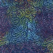 108" Batik Multi Curved Twig Leaves