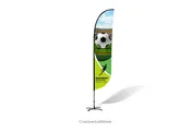 9ft Convex Shape Feather Flag Kit – 1 Side Imprint