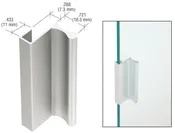 CRL 3" Aluminum Slip-On Finger Pull
