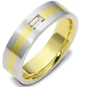 0.20 CT Straight Baguette Diamond Wedding Ring