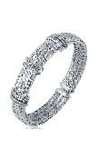 12 mm CHARLES GARNIER STERLING SILVER WITH CZ FERRARA BRACELET