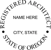 OREGON Trodat Self-inking Registered Architect Stamp