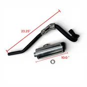 Complete Exhaust Assembly with Muffler for QG-214-FC (MU-24) (MGM-FQ003)