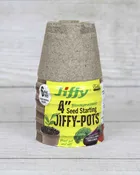 Jiffy-Pots 4" (Peat Pots) 6 pack