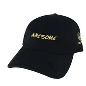 3D AWESOME Hat Dad Cap - Black Gold