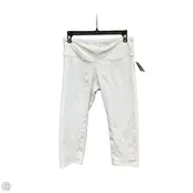 Athletic Capris By Alo In White, Size: S