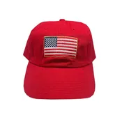 American Flag Hat in Red