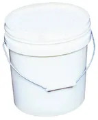 2 Gal White Plastic Pail